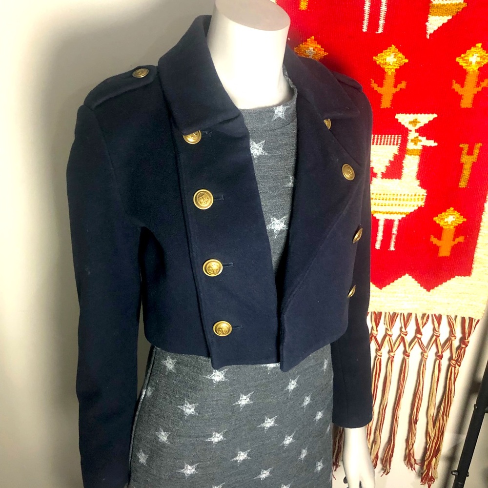 Cropped Tommy wool/cashmere jacket! 6
